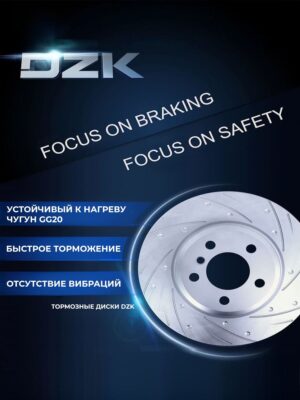 Chery ARRIZO 8 (до 2024). Задние слотированные/перфорированные тормозные диски DZK11908. 204001723AA - Миниатюра 1