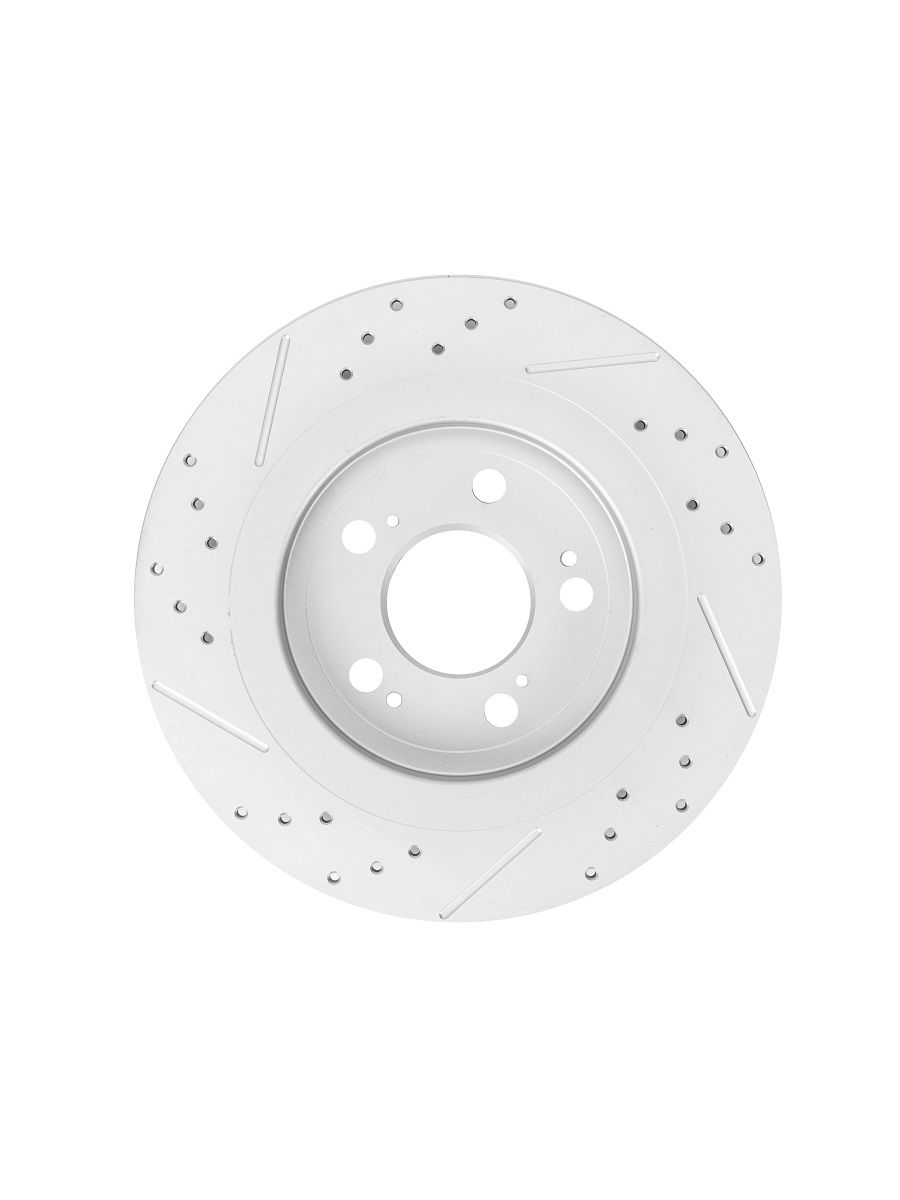 Chery ARRIZO 8 (до 2024). Задние слотированные/перфорированные тормозные диски DZK11908. 204001723AA - Фото 1